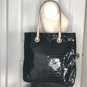 Patent Leather Tote/Shoulder Bag
